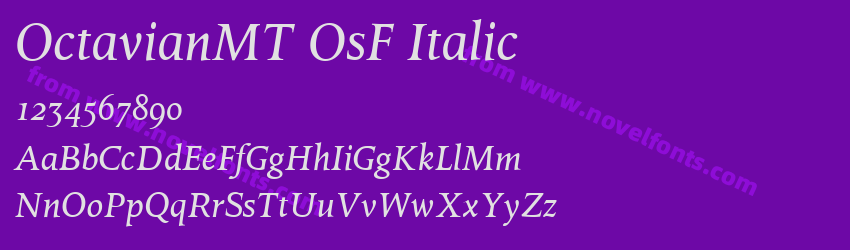 OctavianMT OsF ItalicPreview