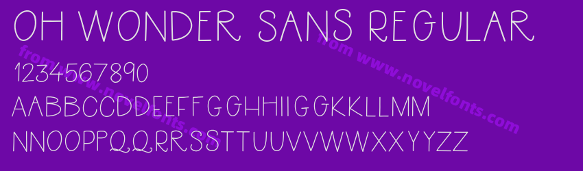 Oh Wonder Sans RegularPreview