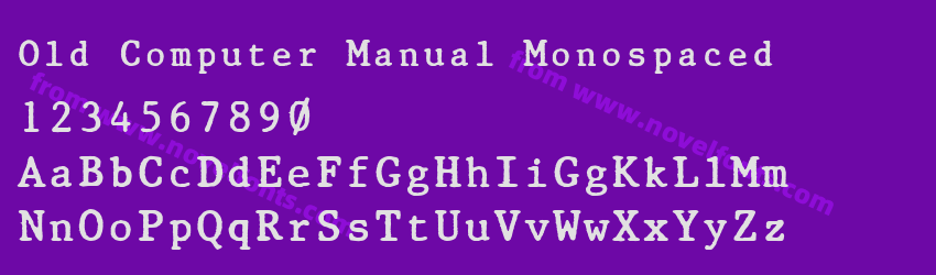 Old Computer Manual MonospacedPreview
