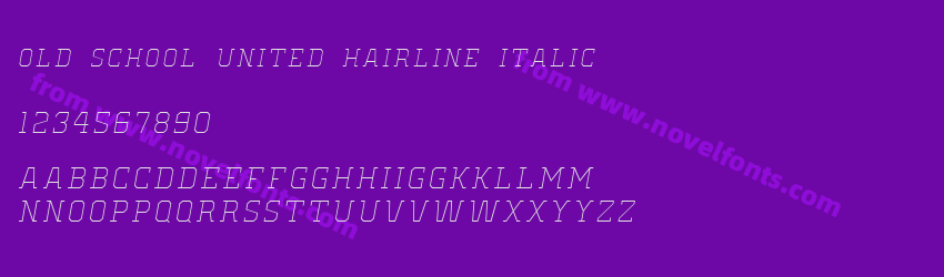 Old School United Hairline ItalicPreview