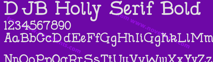 DJB Holly Serif BoldPreview