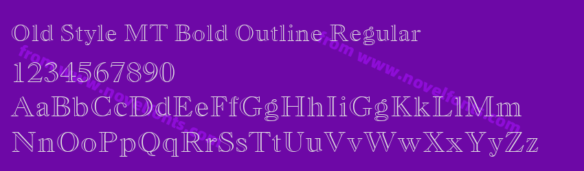 Old Style MT Bold Outline RegularPreview