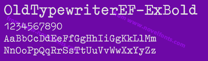 OldTypewriterEF-ExBoldPreview
