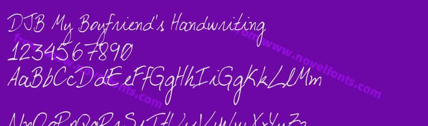 DJB My Boyfriend's HandwritingPreview