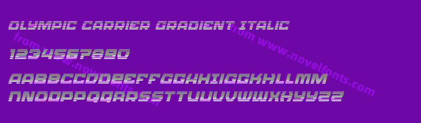 Olympic Carrier Gradient ItalicPreview