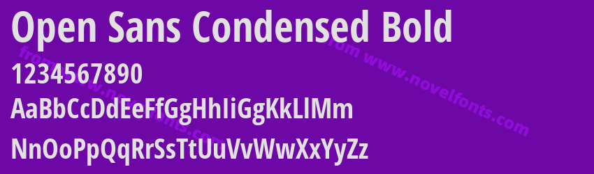 Open Sans Condensed BoldPreview