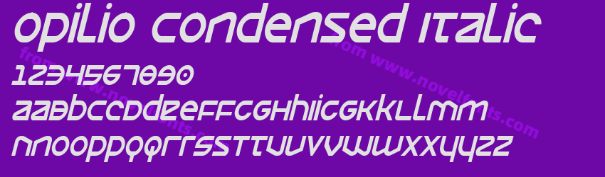 Opilio Condensed ItalicPreview