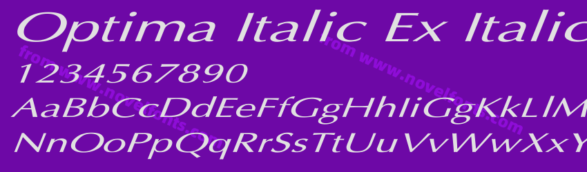 Optima Italic Ex ItalicPreview