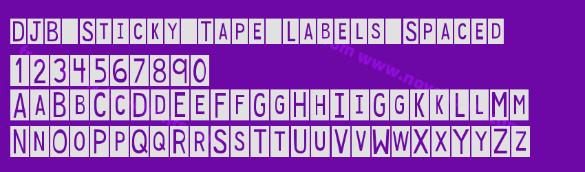 DJB Sticky Tape Labels SpacedPreview