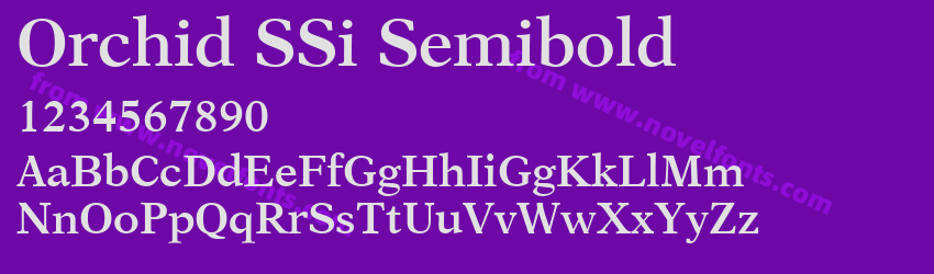 Orchid SSi SemiboldPreview