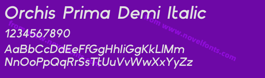 Orchis Prima Demi ItalicPreview