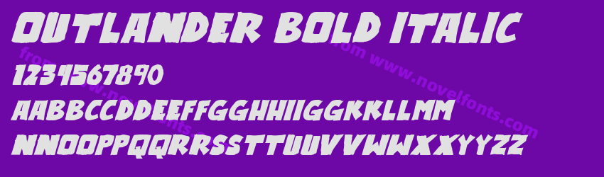 Outlander Bold ItalicPreview