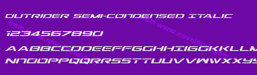 Outrider Semi-Condensed ItalicPreview