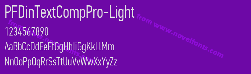 PFDinTextCompPro-LightPreview