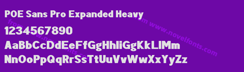 POE Sans Pro Expanded HeavyPreview