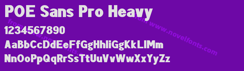 POE Sans Pro HeavyPreview