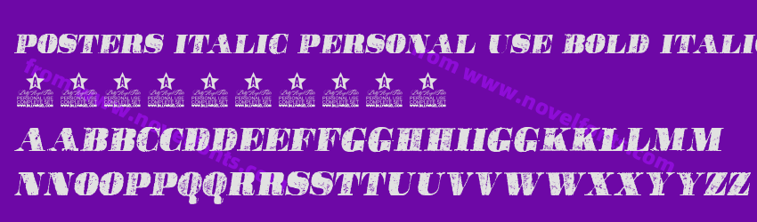 POSTERS ITALIC PERSONAL USE Bold ItalicPreview