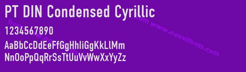 PT DIN Condensed CyrillicPreview