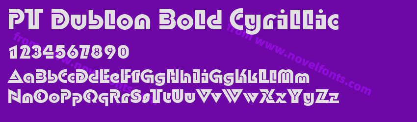 PT Dublon Bold CyrillicPreview