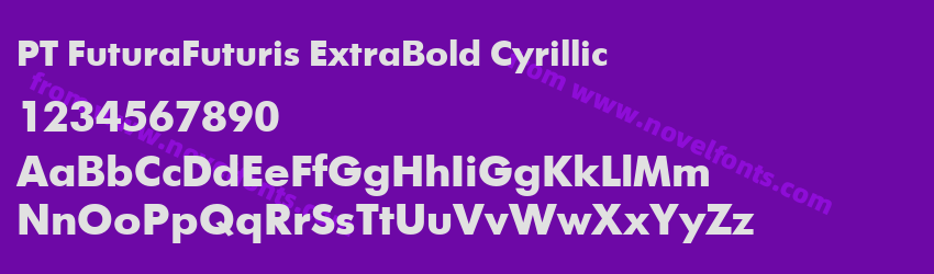 PT FuturaFuturis ExtraBold CyrillicPreview