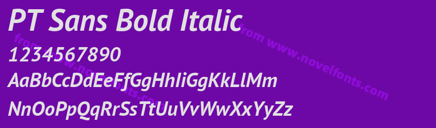 PT Sans Bold ItalicPreview