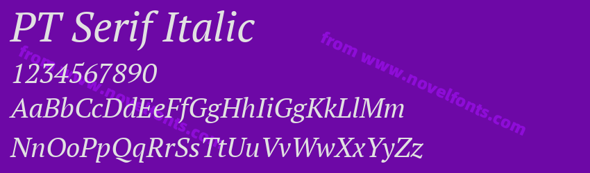 PT Serif ItalicPreview