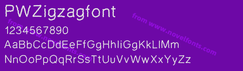 PWZigzagfontPreview