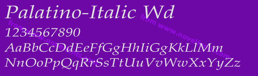 Palatino-Italic WdPreview