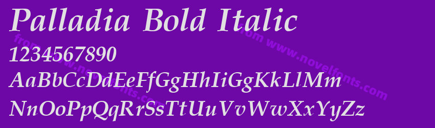 Palladia Bold ItalicPreview