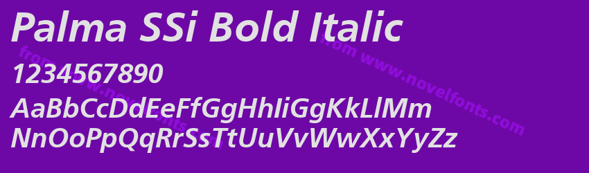 Palma SSi Bold ItalicPreview