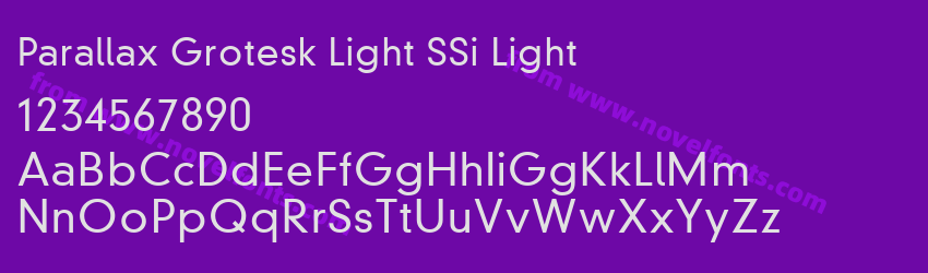 Parallax Grotesk Light SSi LightPreview