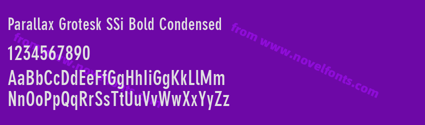 Parallax Grotesk SSi Bold CondensedPreview