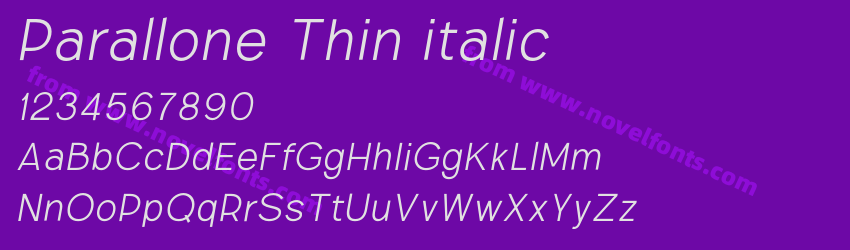 Parallone Thin italicPreview