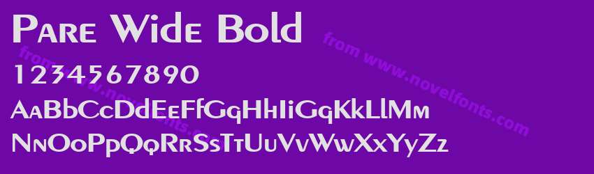 Pare Wide BoldPreview