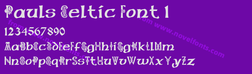 Pauls Celtic Font 1Preview