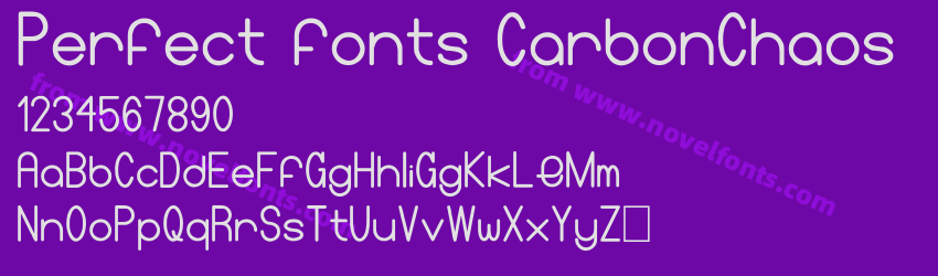 Perfect fonts CarbonChaosPreview