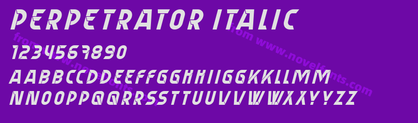 Perpetrator ItalicPreview