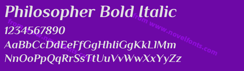 Philosopher Bold ItalicPreview