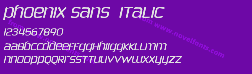 Phoenix Sans  ItalicPreview