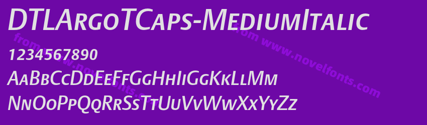 DTLArgoTCaps-MediumItalicPreview