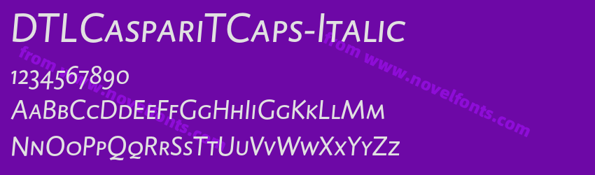 DTLCaspariTCaps-ItalicPreview