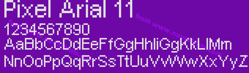 Pixel Arial 11Preview