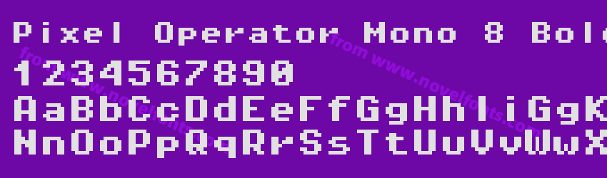 Pixel Operator Mono 8 BoldPreview