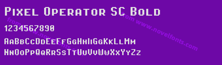 Pixel Operator SC BoldPreview