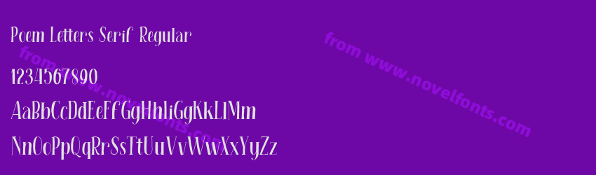 Poem Letters Serif RegularPreview