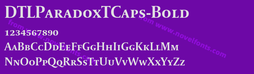 DTLParadoxTCaps-BoldPreview