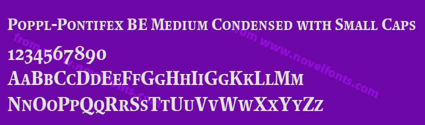 Poppl-Pontifex BE Medium Condensed with Small CapsPreview