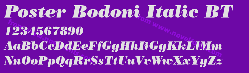 Poster Bodoni Italic BTPreview