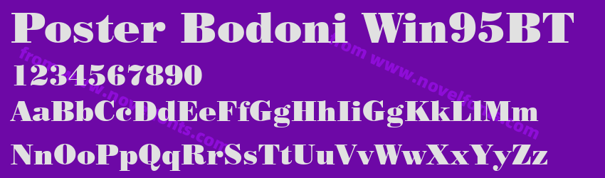 Poster Bodoni Win95BTPreview