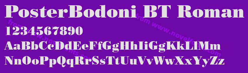 PosterBodoni BT RomanPreview